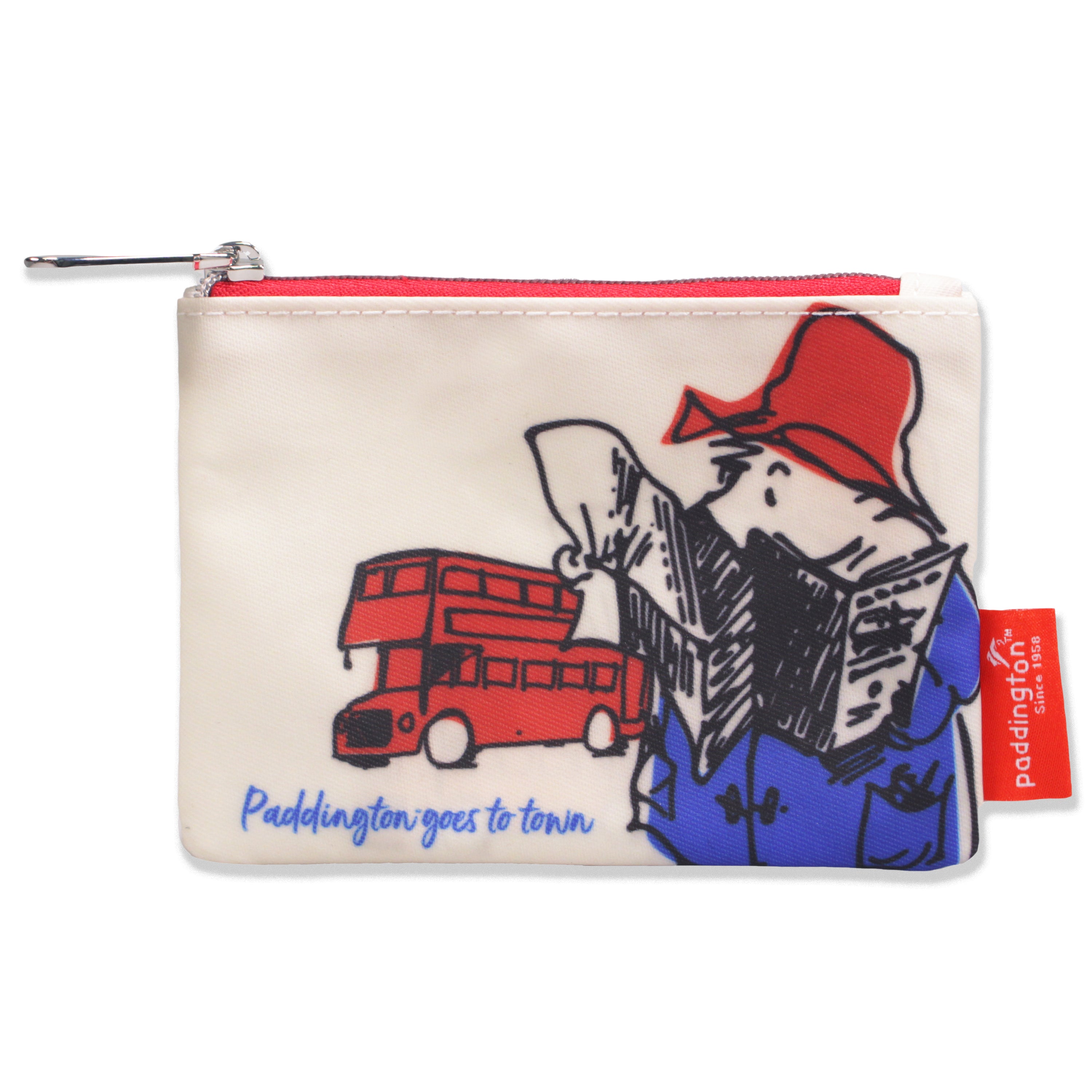 Paddington Town porte-monnaie vegan blanc 9x13cm