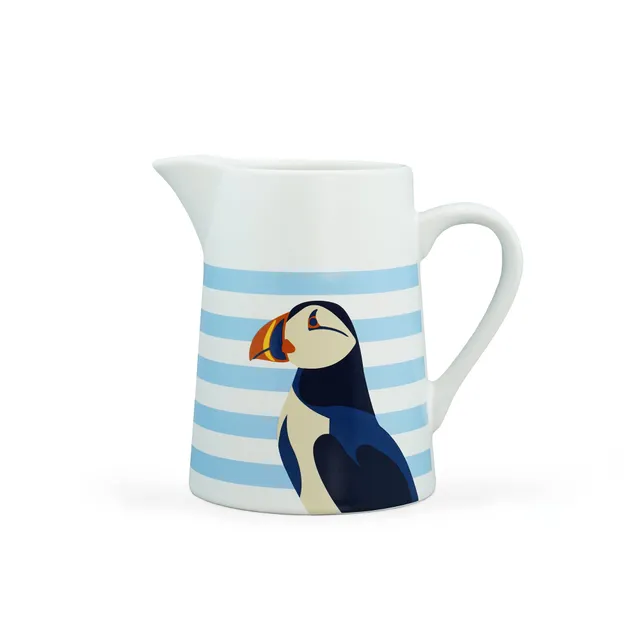 RSPB Puffin Blue pichet céramique 50 cl bleu