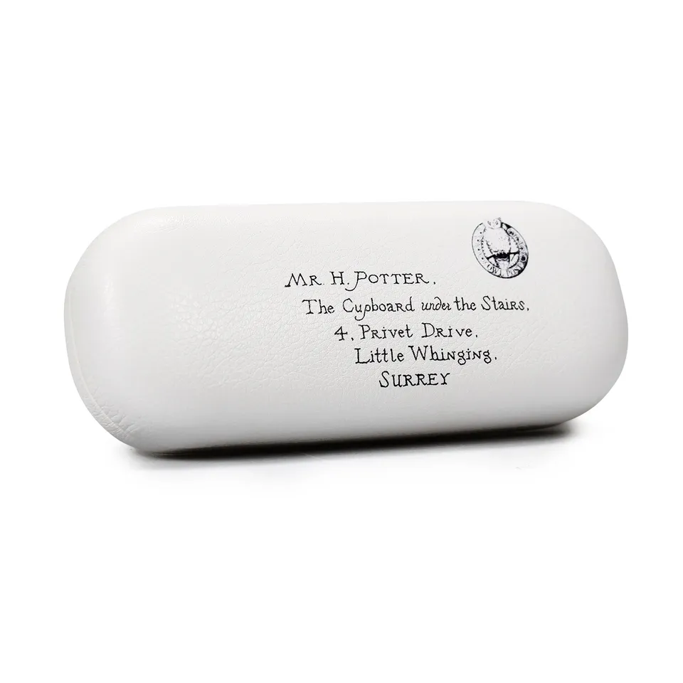 Harry Potter Letters étui à lunettes rigide blanc