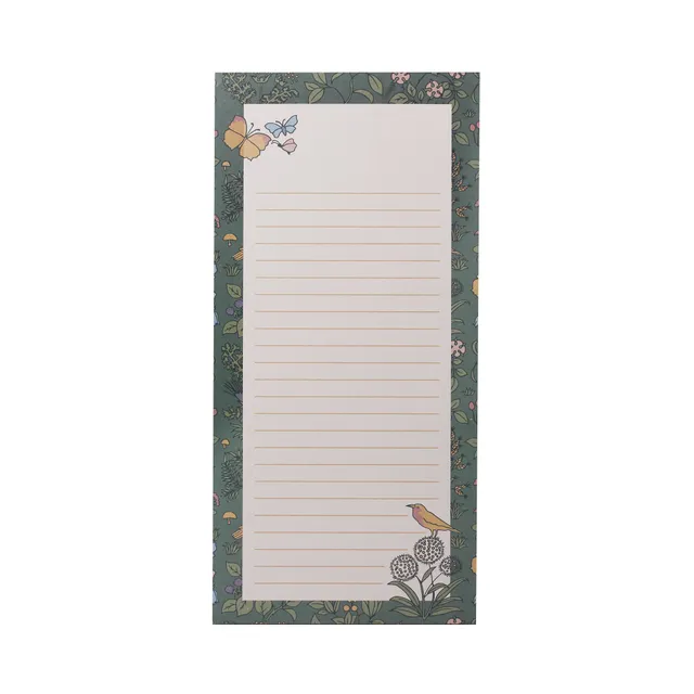 Voysey Apothecary's Garden bloc-notes magnétique vert