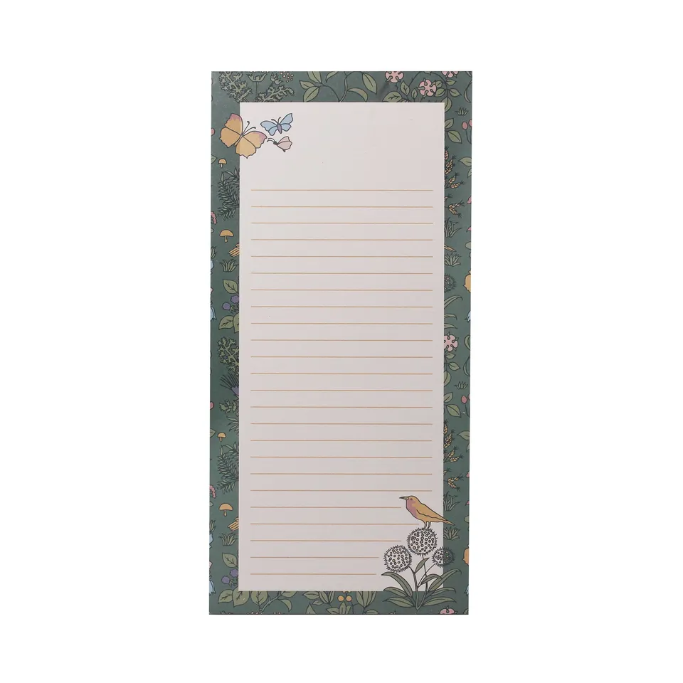 Voysey Apothecary's Garden bloc-notes magnétique vert