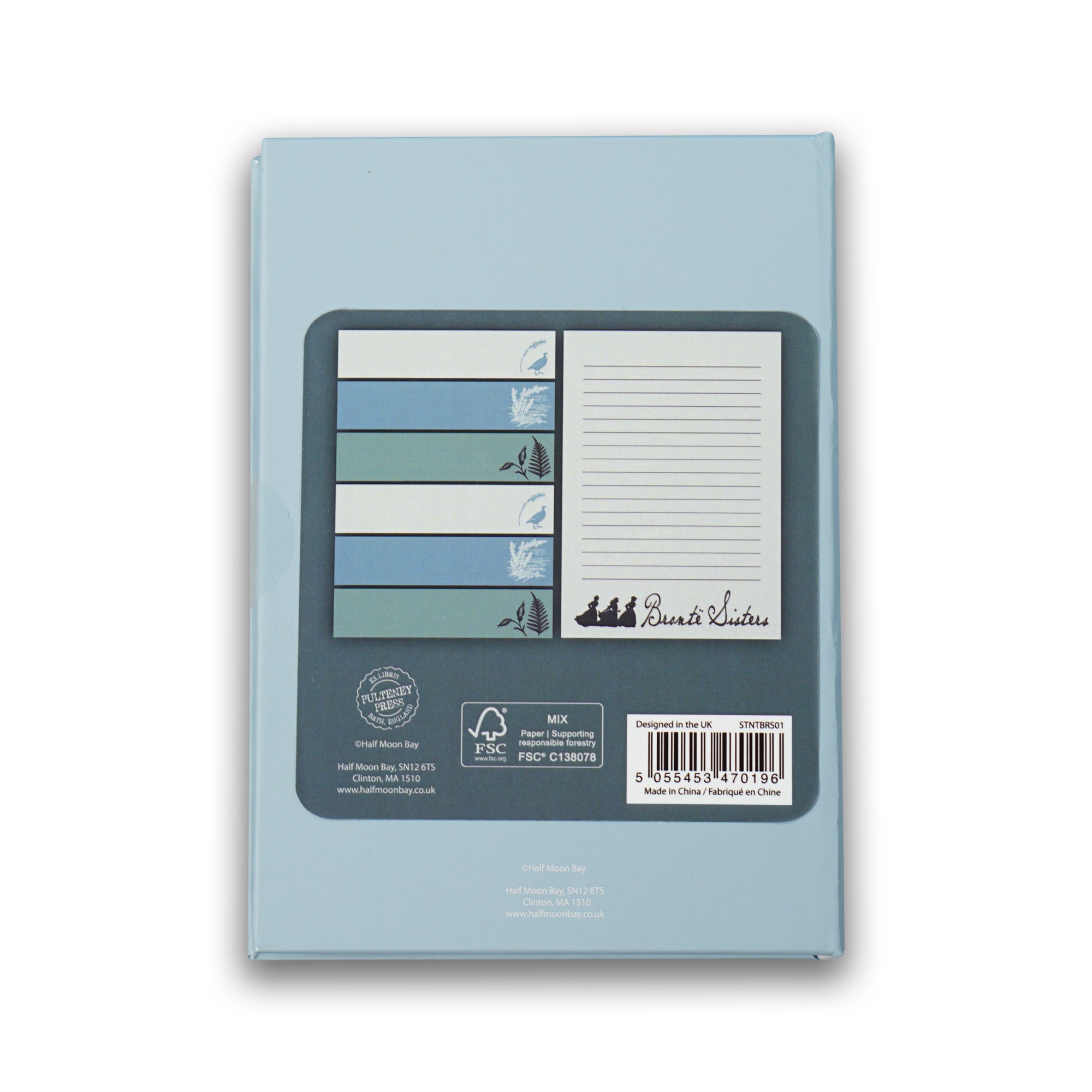 Bronte Sisters sticky notes A6 papier bleu
