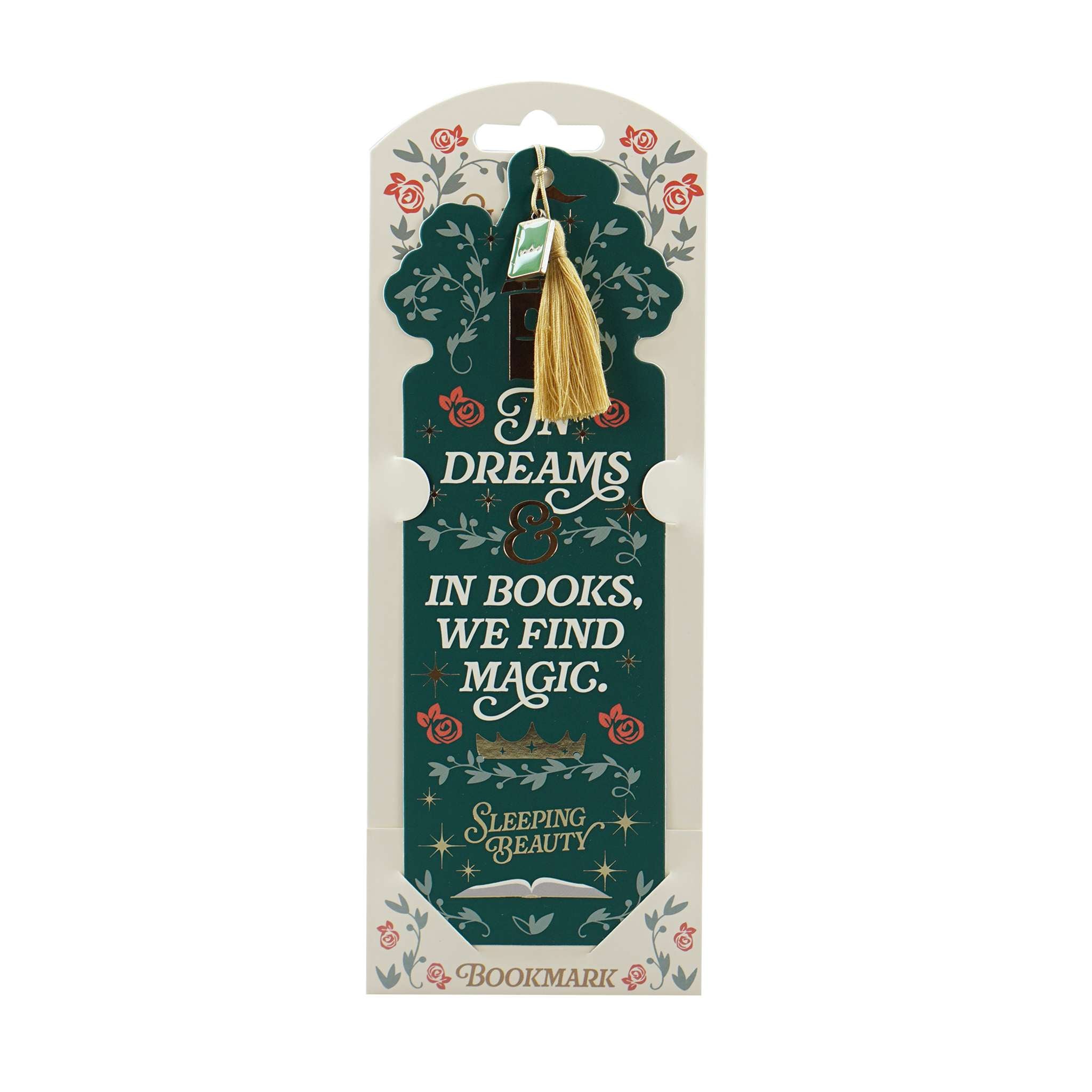 Sleeping Beauty marque-page vert breloque pompon 18cm