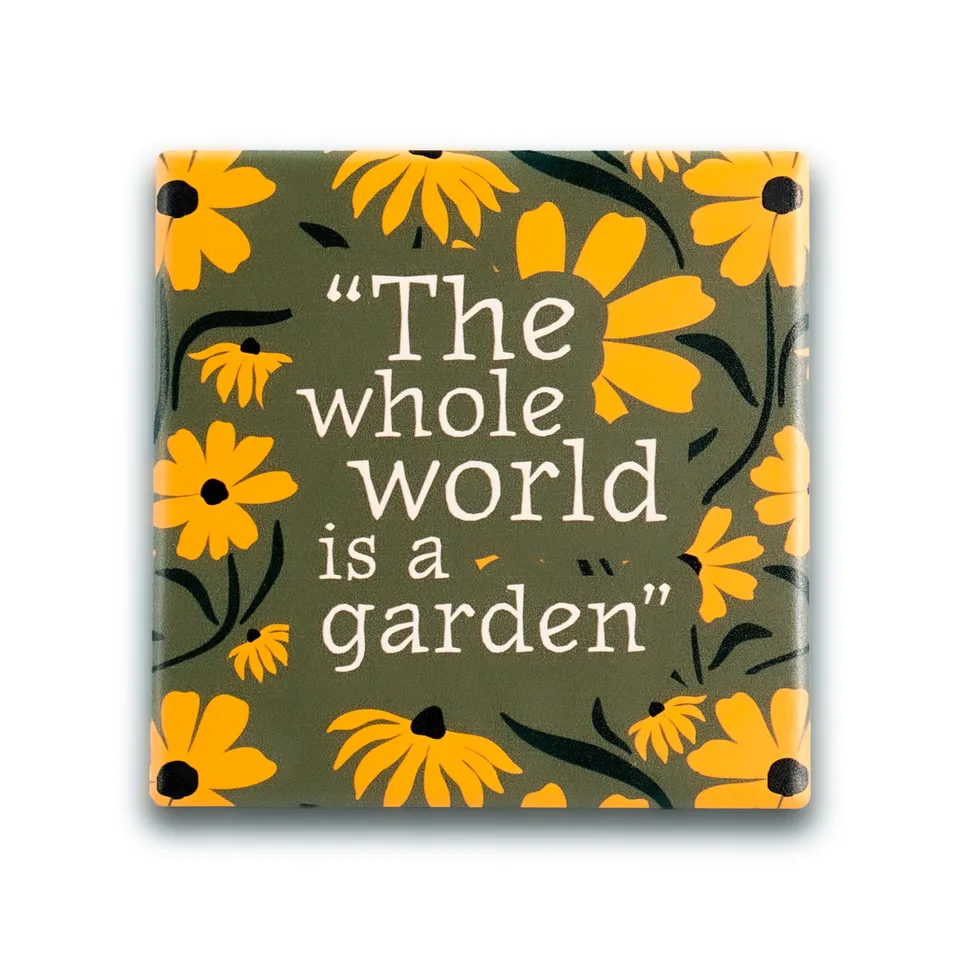 The Secret Garden sous-verre céramique vert 10 cm