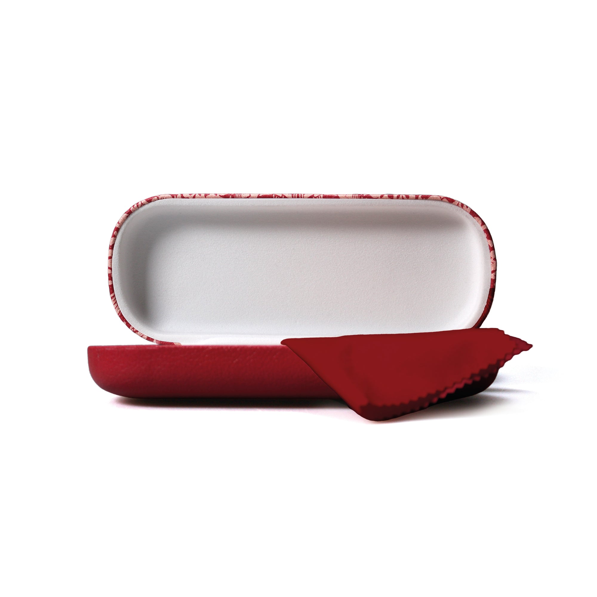 William Morris Strawberry Thief étui lunettes framboise
