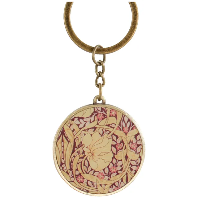 William Morris Pimpernel porte-clés métal violet