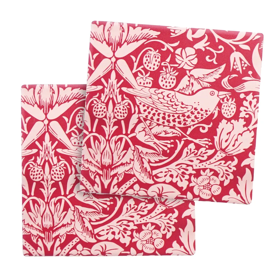 William Morris Strawberry Thief dessous-verres céramique x2