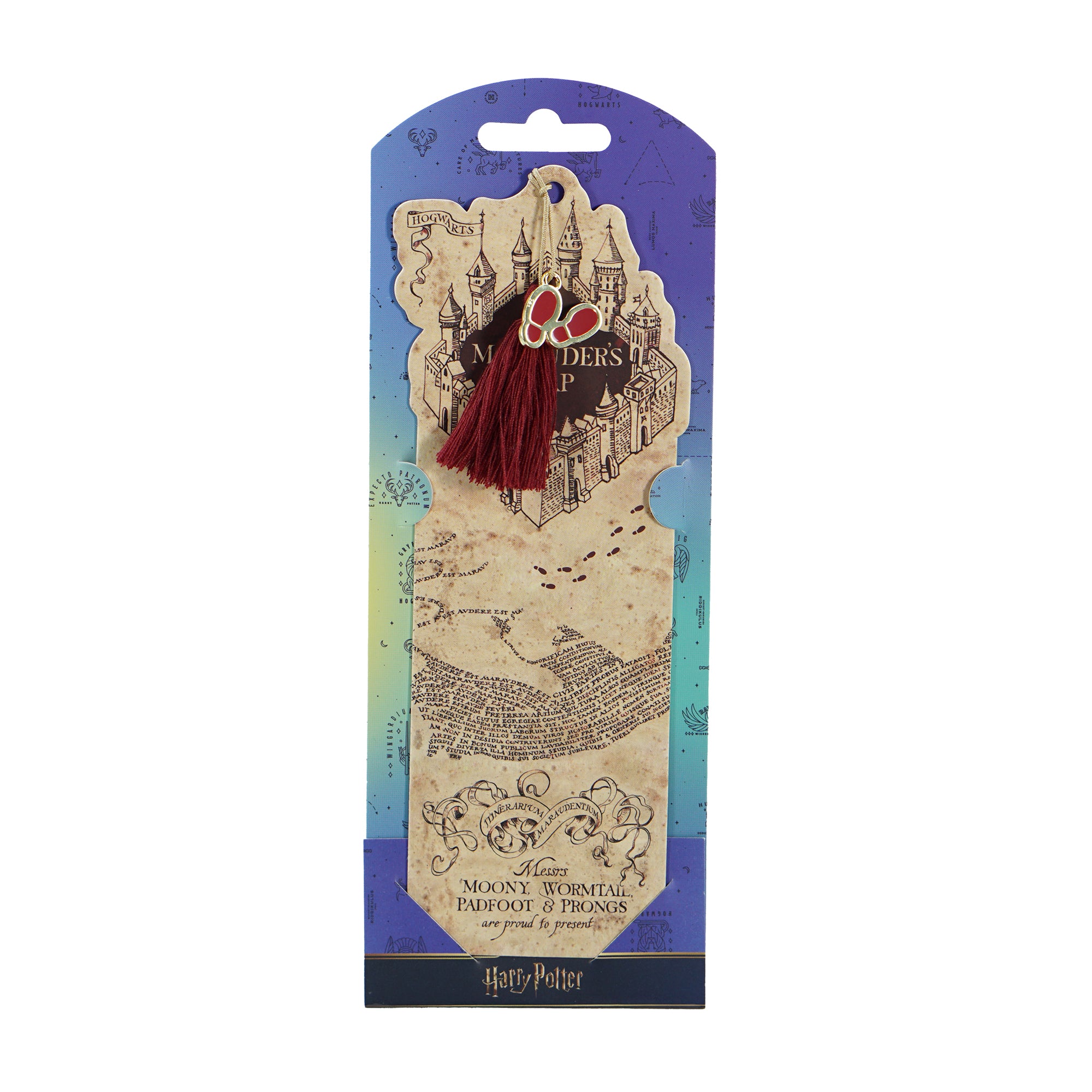 Harry Potter marque-page Carte du Maraudeur pompon