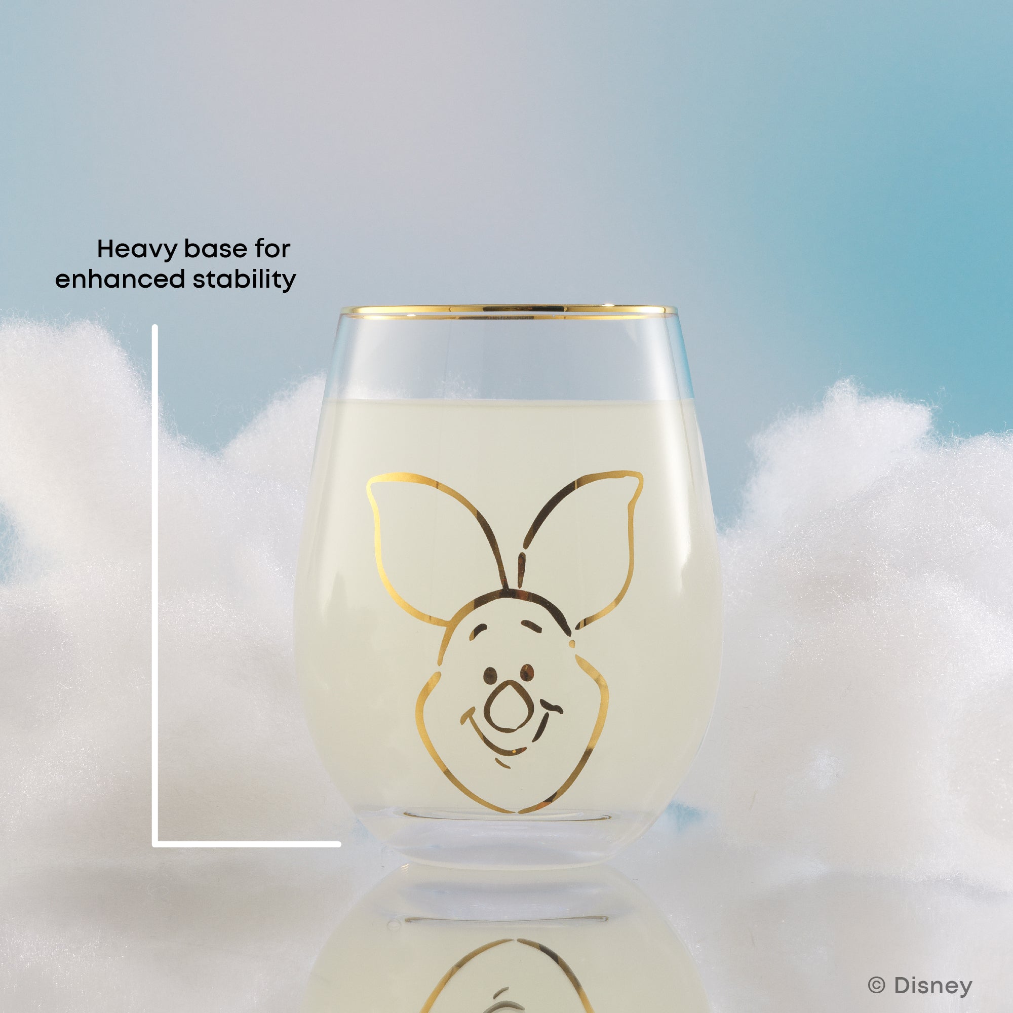 JoyJolt Winnie verres sans pied 19 oz lot de 4 doré