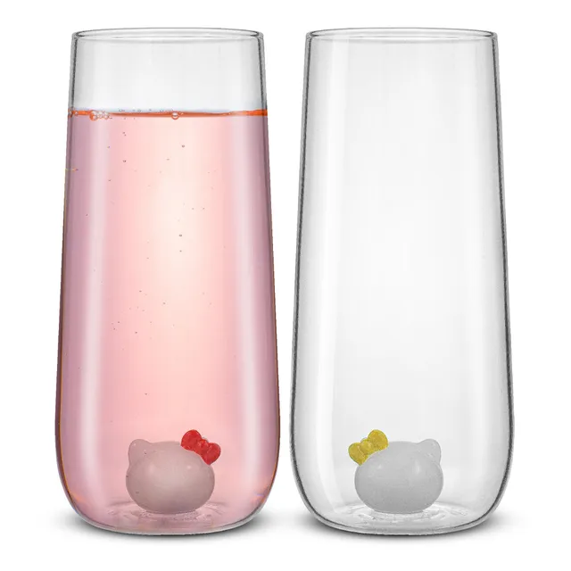 JoyJolt Hello Kitty Mimmy verre long drink 41 cl x2