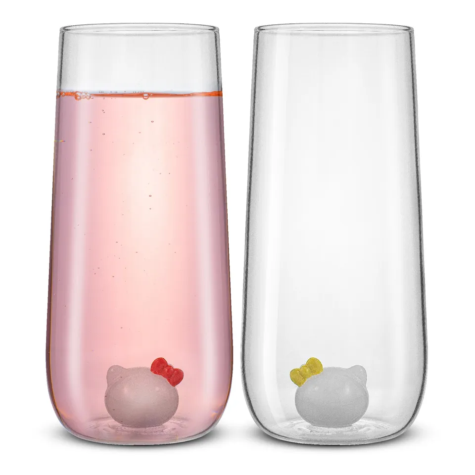 JoyJolt Hello Kitty Mimmy verre long drink 41 cl x2