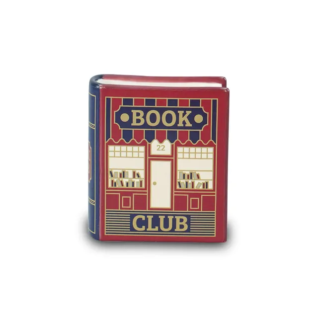 HMB Pulteney Press Book Club Book Pot pot céramique 10 cm rouge