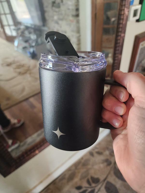JoyJolt mug isotherme inox 38 cl poignée couvercle voyage