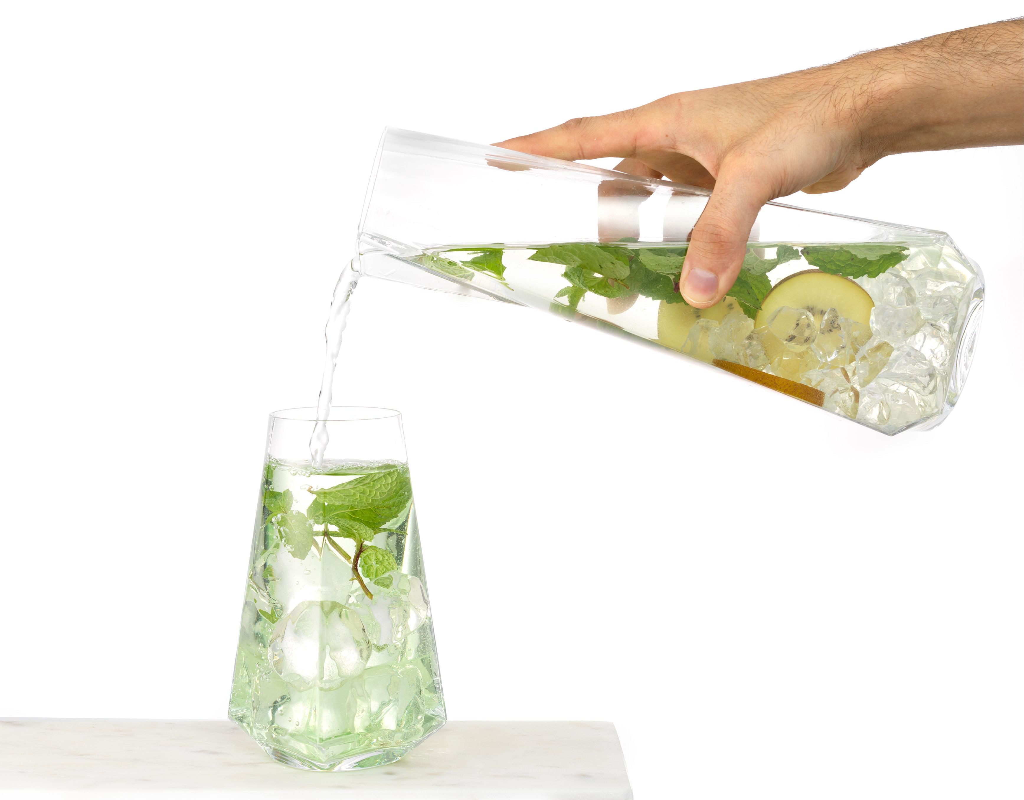 JoyJolt Infinit Lux service carafe 127cl verres highball 4x53cl