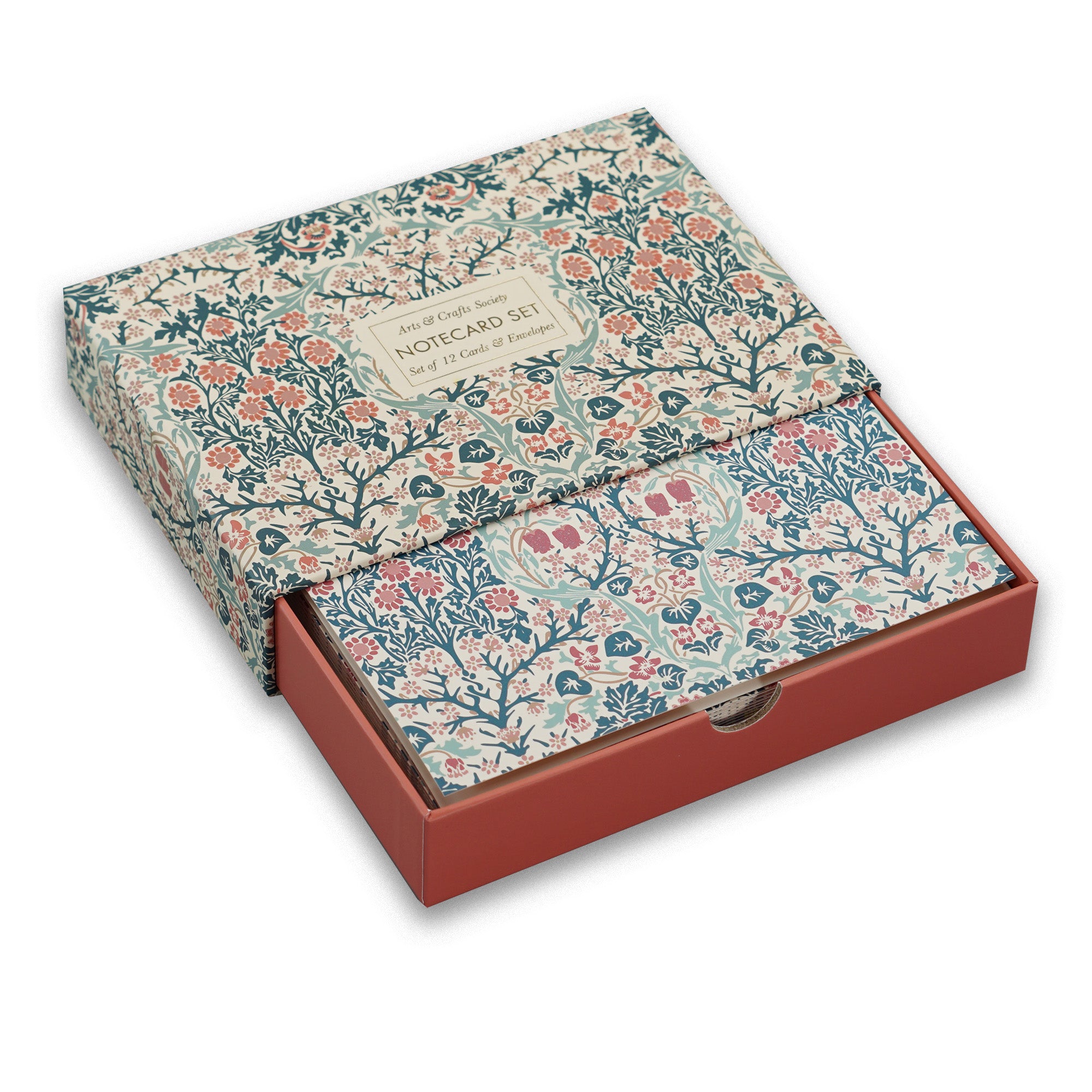 Arts & Crafts Society Blackthorn coffret 12 cartes bleues