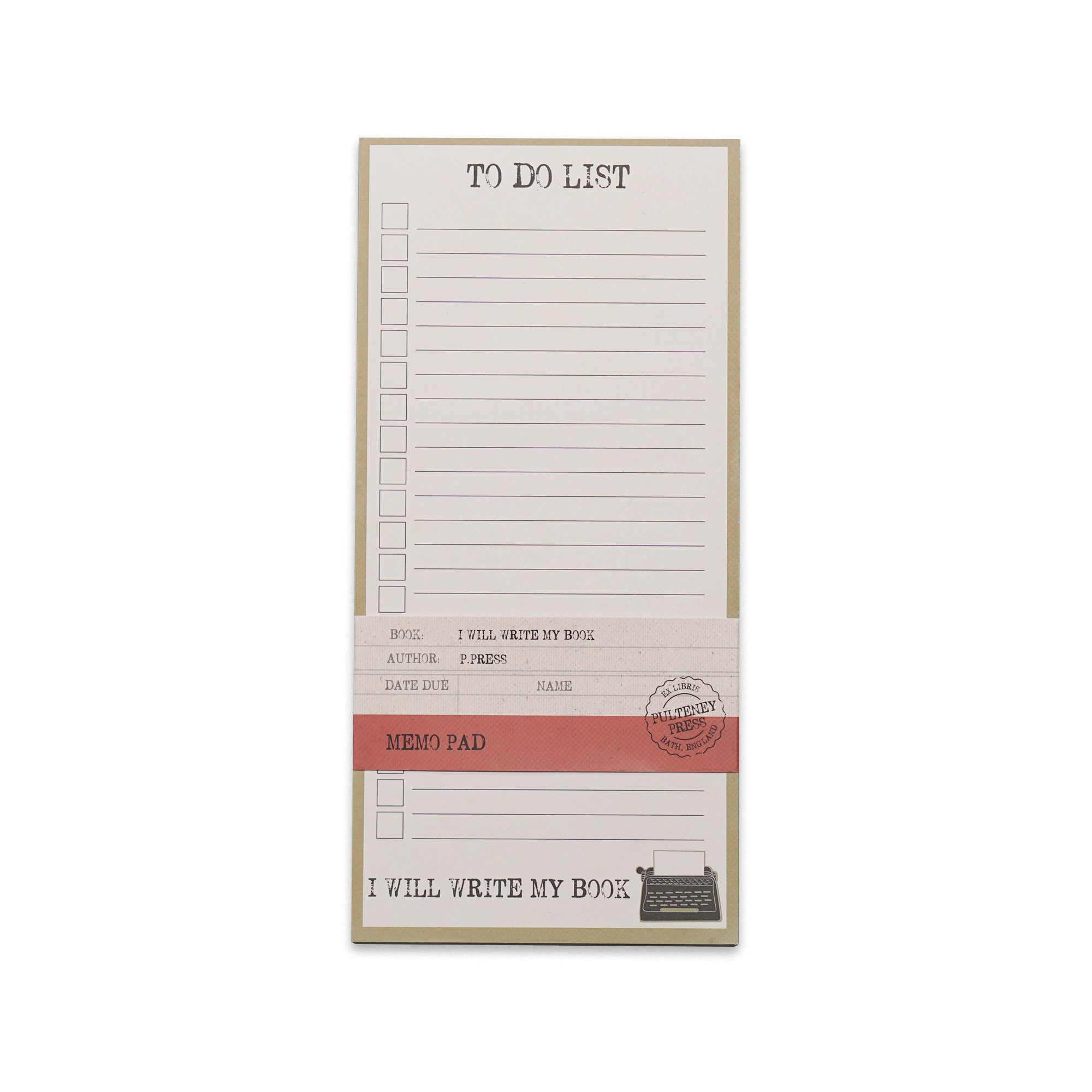 HMB Pulteney Press bloc-notes magnétique Write Book