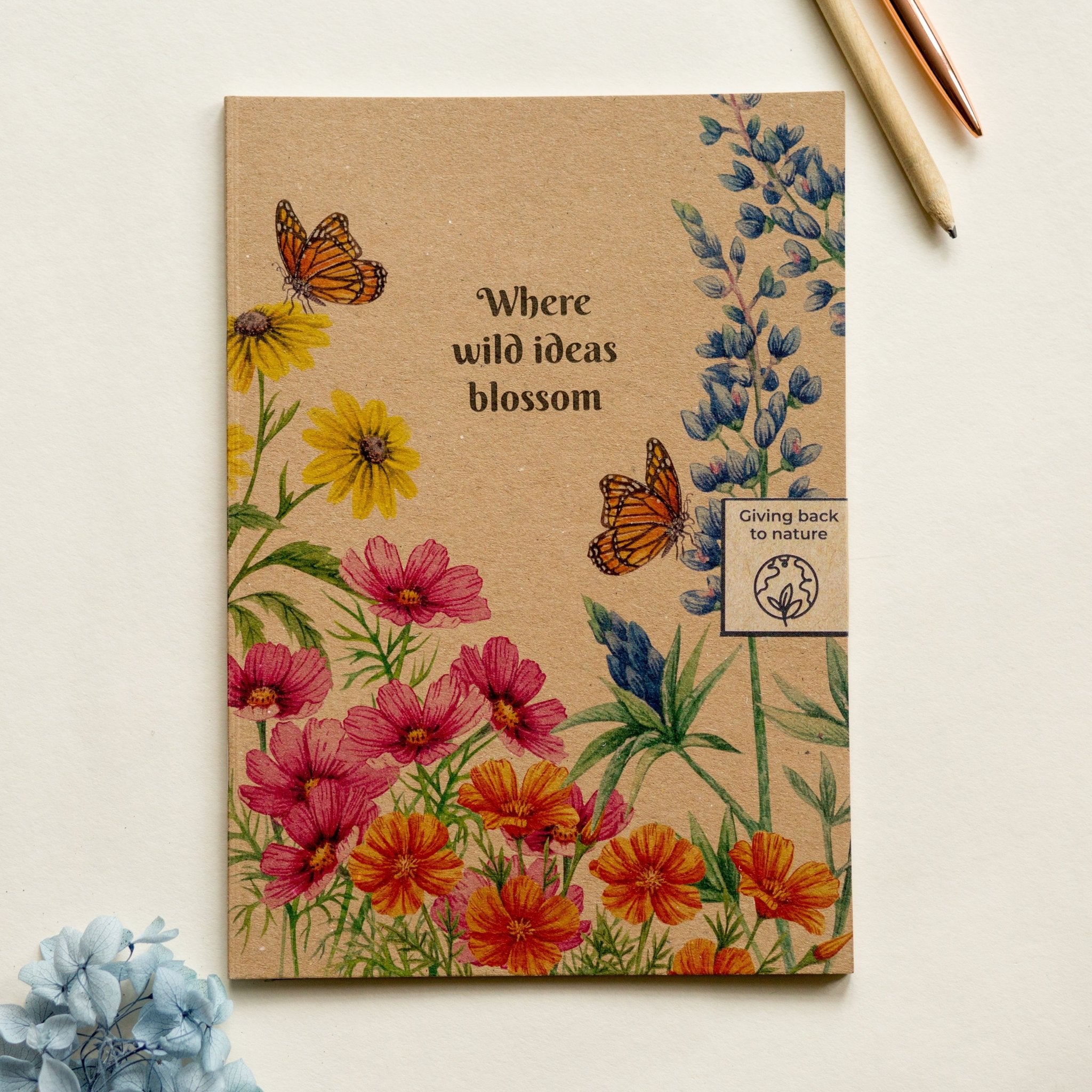 Trouvaille Global carnet papier recyclé A5 illustré