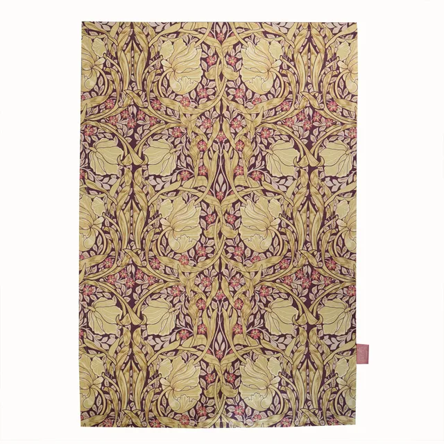 Arts & Crafts Society William Morris Pimpernel torchon coton recyclé violet