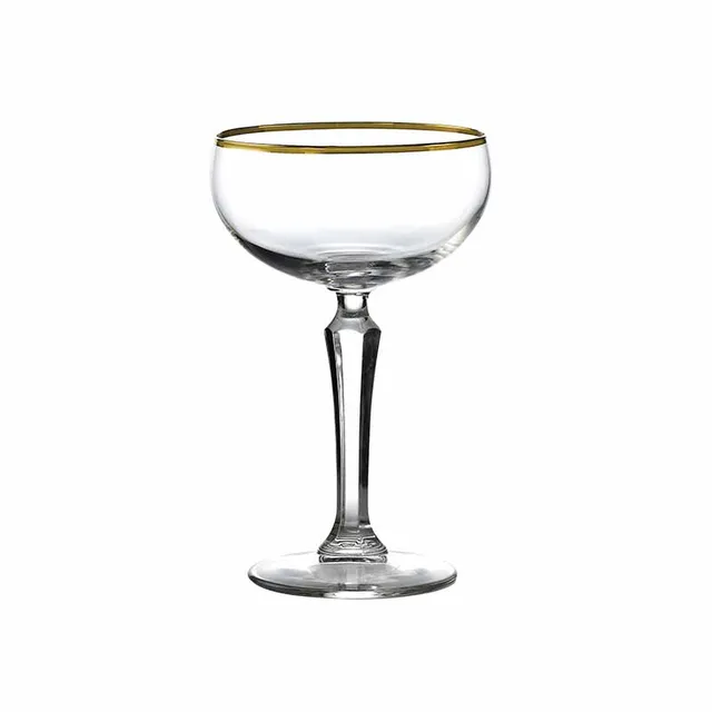 Artis SPKSY coupe champagne liseré or 23,5 cl