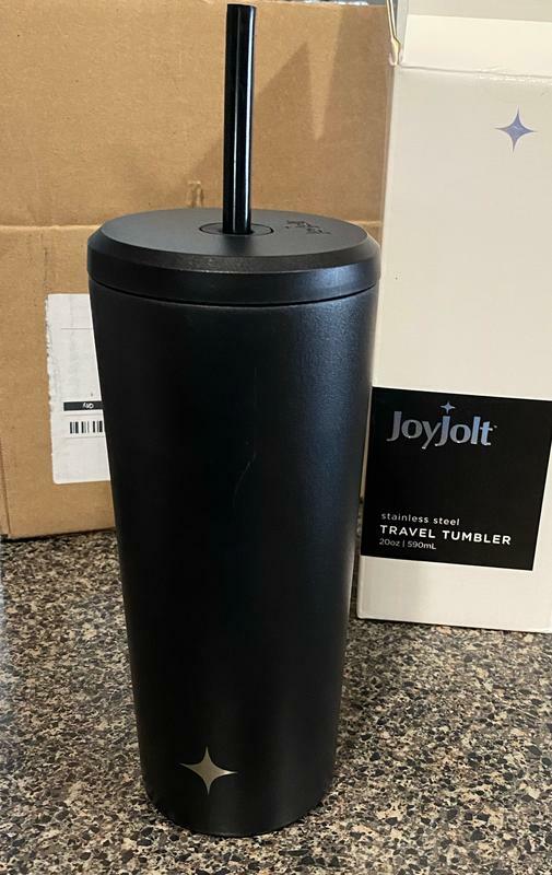 JoyJolt tumbler isotherme inox 22,2 oz avec paille