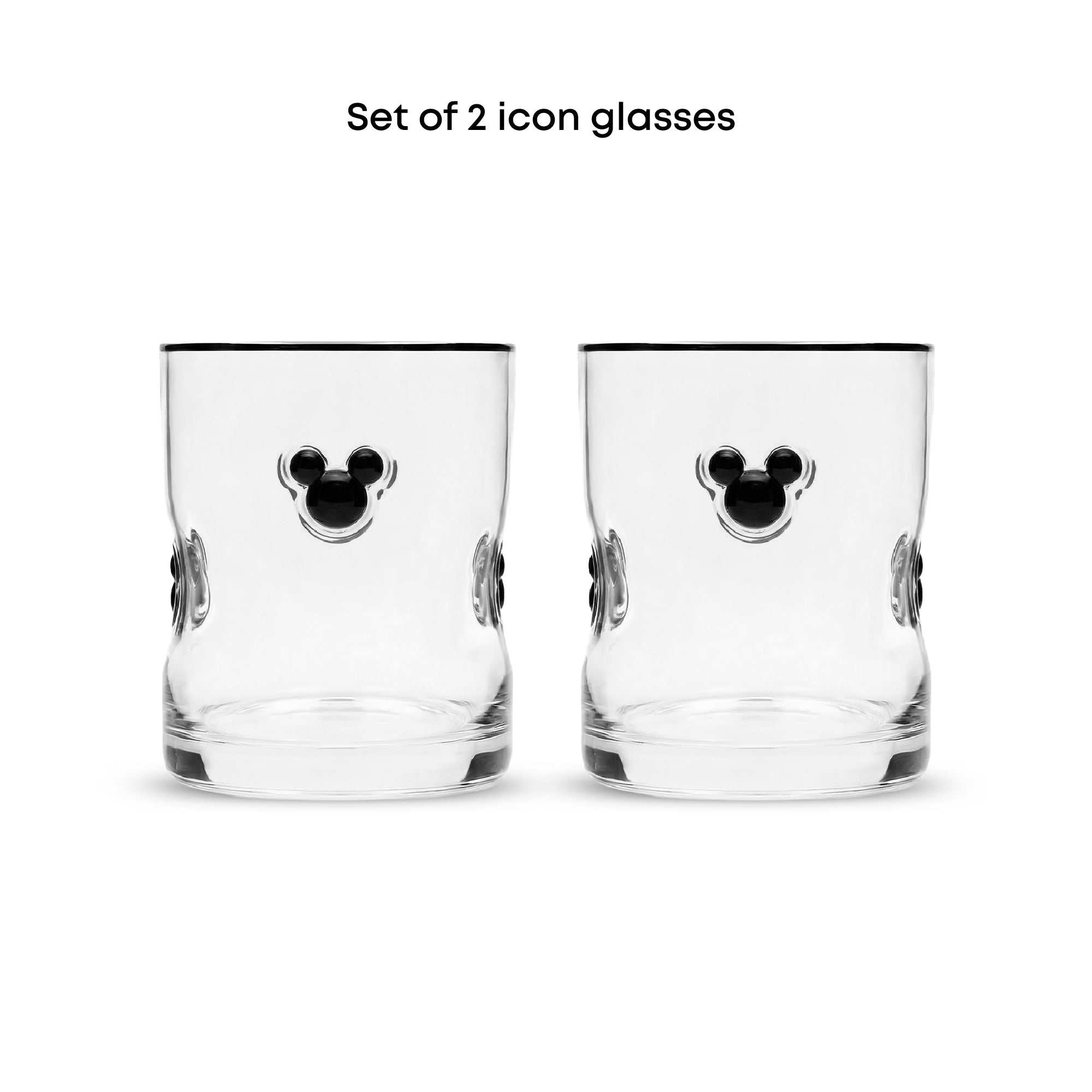 JoyJolt Mickey lot 2 verres à eau 40 cl Disney