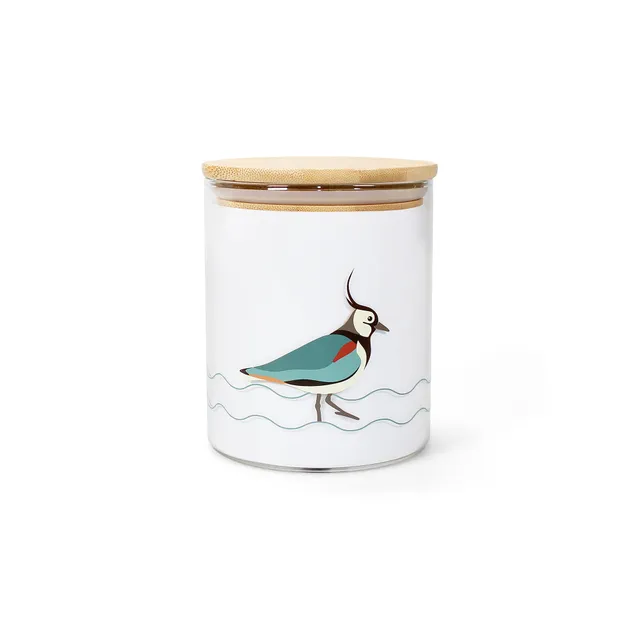 RSPB Vanneau bocal verre 75 cl couvercle bambou