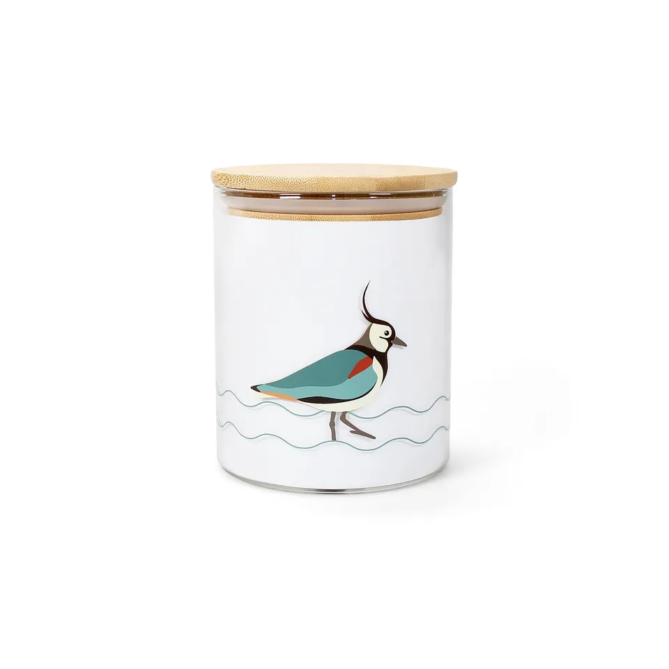 RSPB Vanneau bocal verre 75 cl couvercle bambou