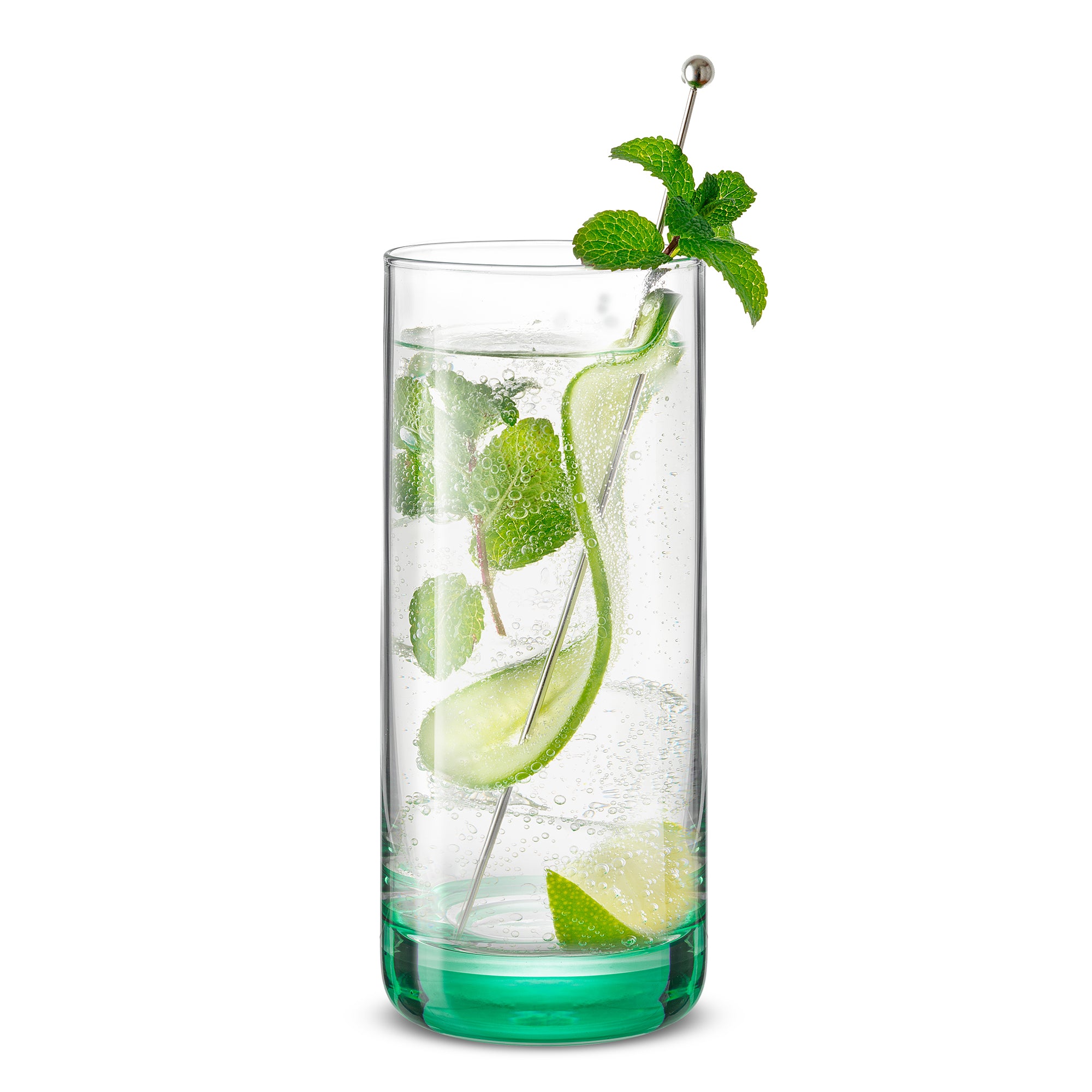 JoyJolt Hue verre highball lot de 6 fond couleur 38 cl