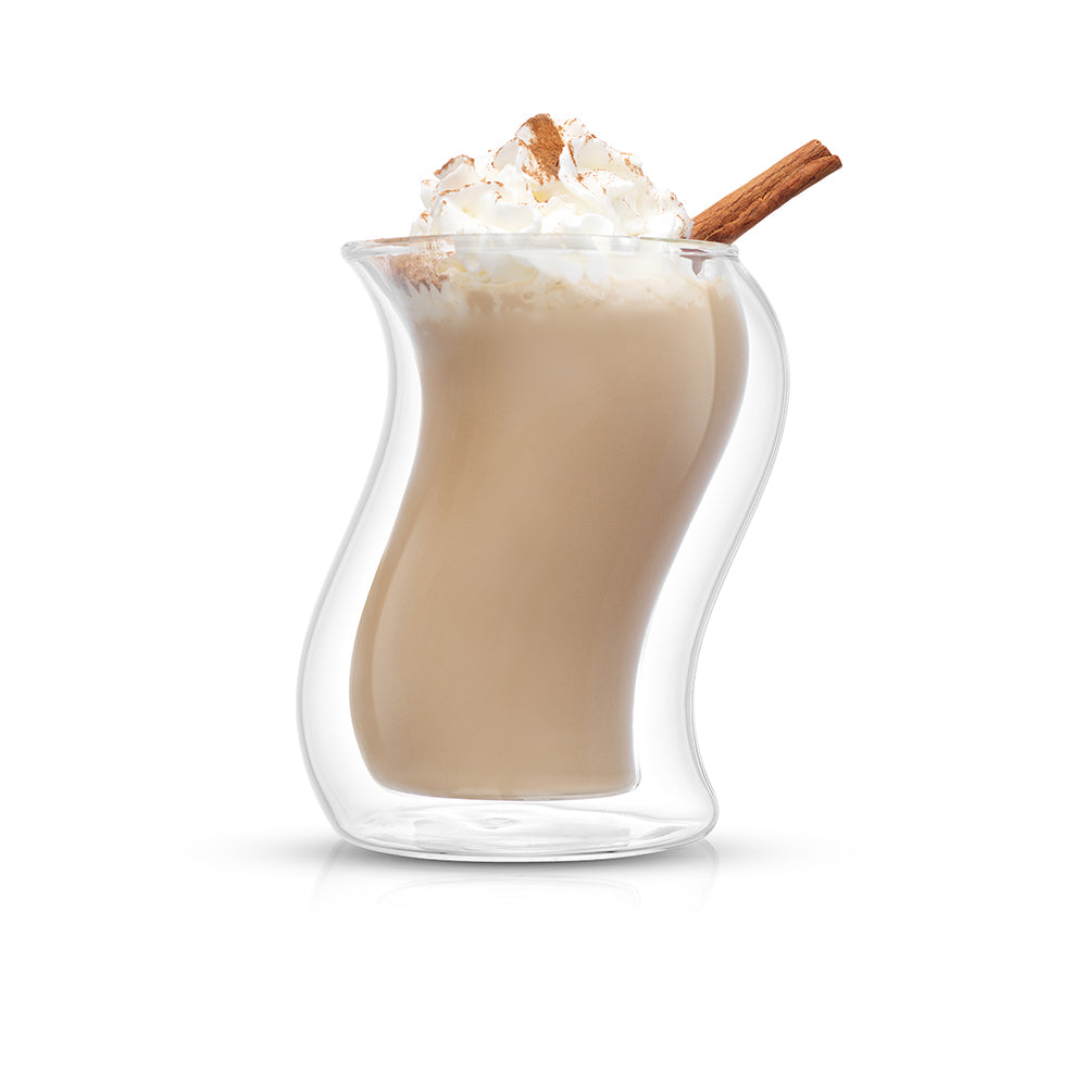 JoyJolt Pivot mugs verre double paroi lot de 2 40 cl