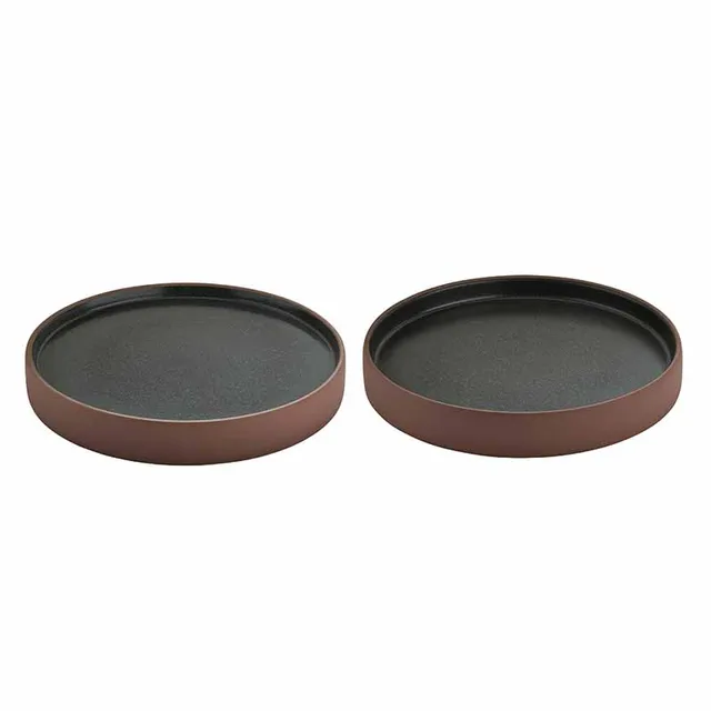Artis 2in1 Brown Black assiette basse 21 cm