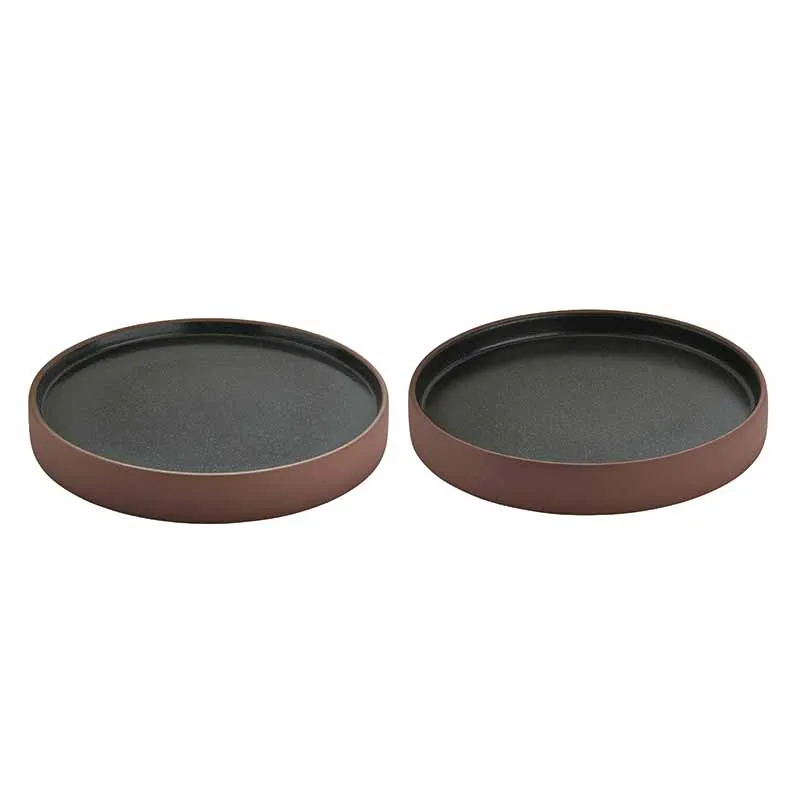 Artis 2in1 Brown Black assiette basse 21 cm