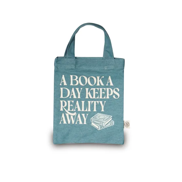 HMB Pulteney Press A Book A Day petit tote coton recyclé