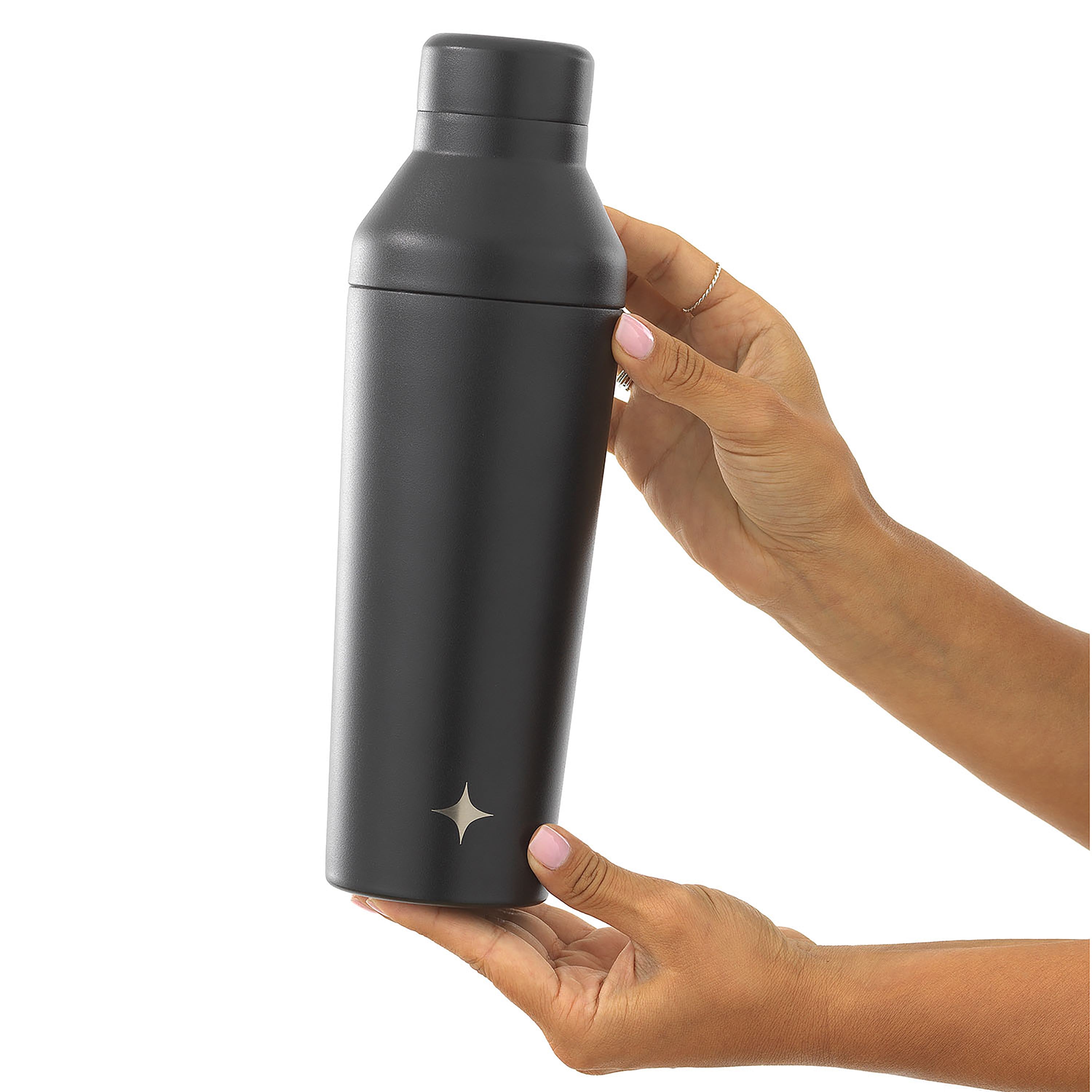 JoyJolt Shaker cocktail isotherme 65 cl noir inox