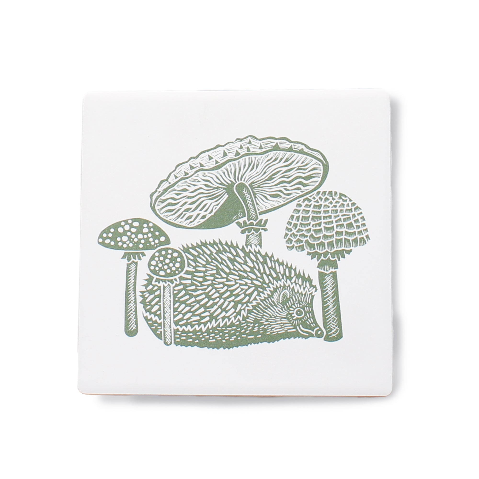 Kate Heiss Woodland Green sous-verres céramique lot 2 vert
