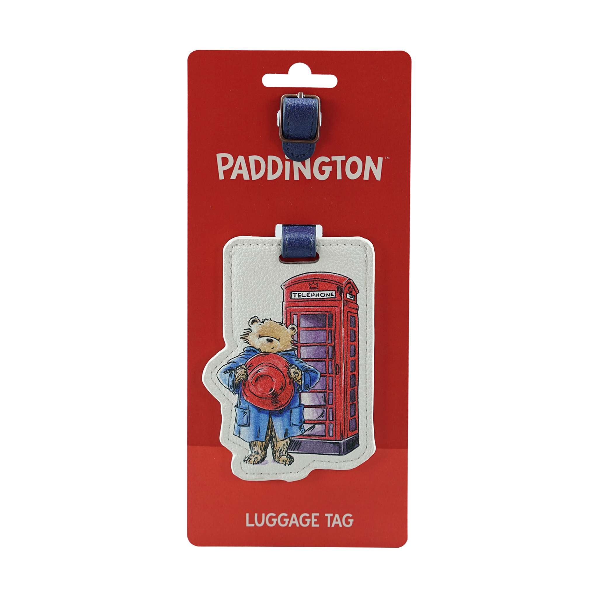 Paddington London étiquette bagage rouge 17 cm