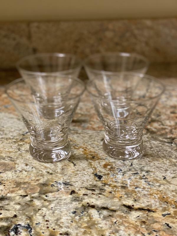 JoyJolt Afina verres à martini lot de 4 25 cl sans pied