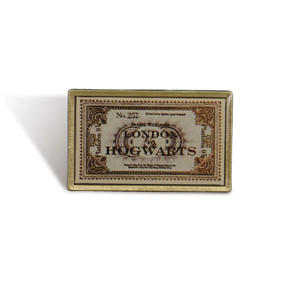 Harry Potter London Hogwarts pin's ticket crème