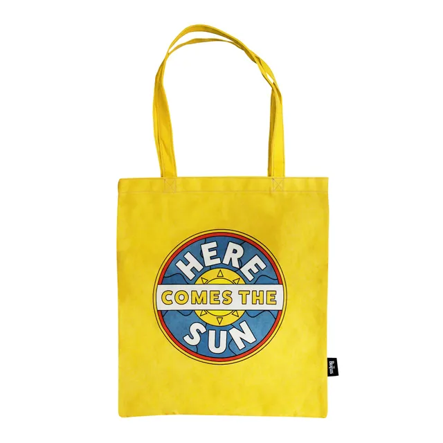 HMB Beatles tote bag Here Comes the Sun jaune