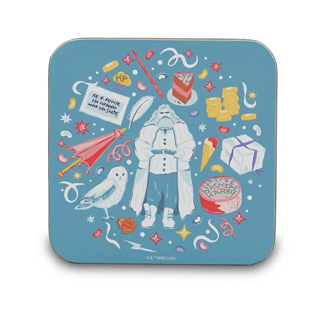 Harry Potter Hagrid sous-verre 10 cm bleu liège