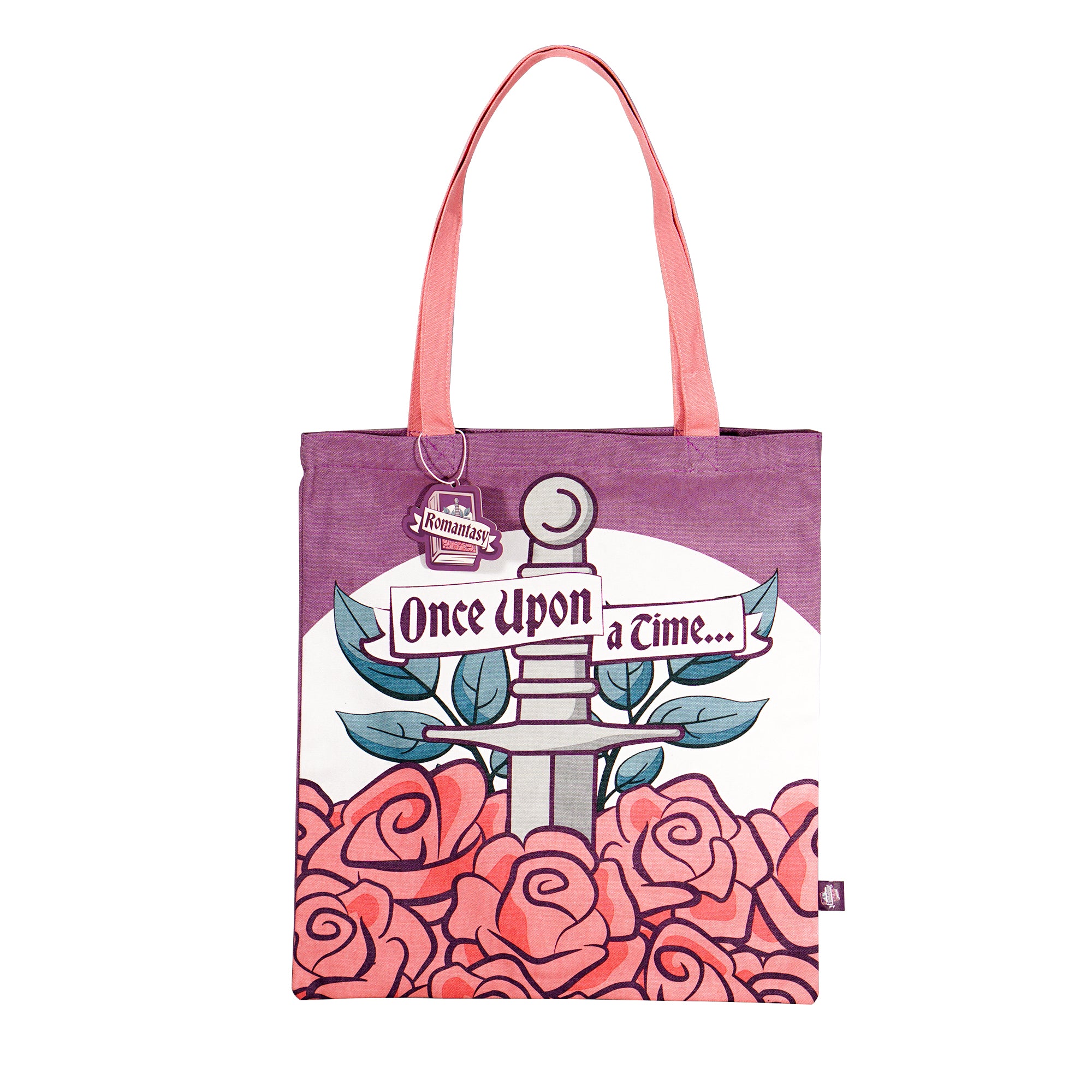 Romantasy cabas coton recyclé violet 42x38 cm