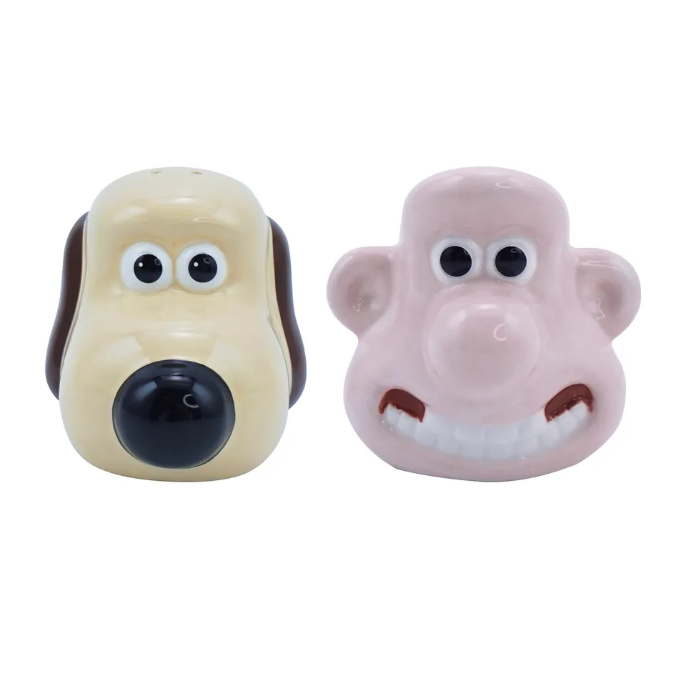Wallace & Gromit salière poivrière céramique coffret