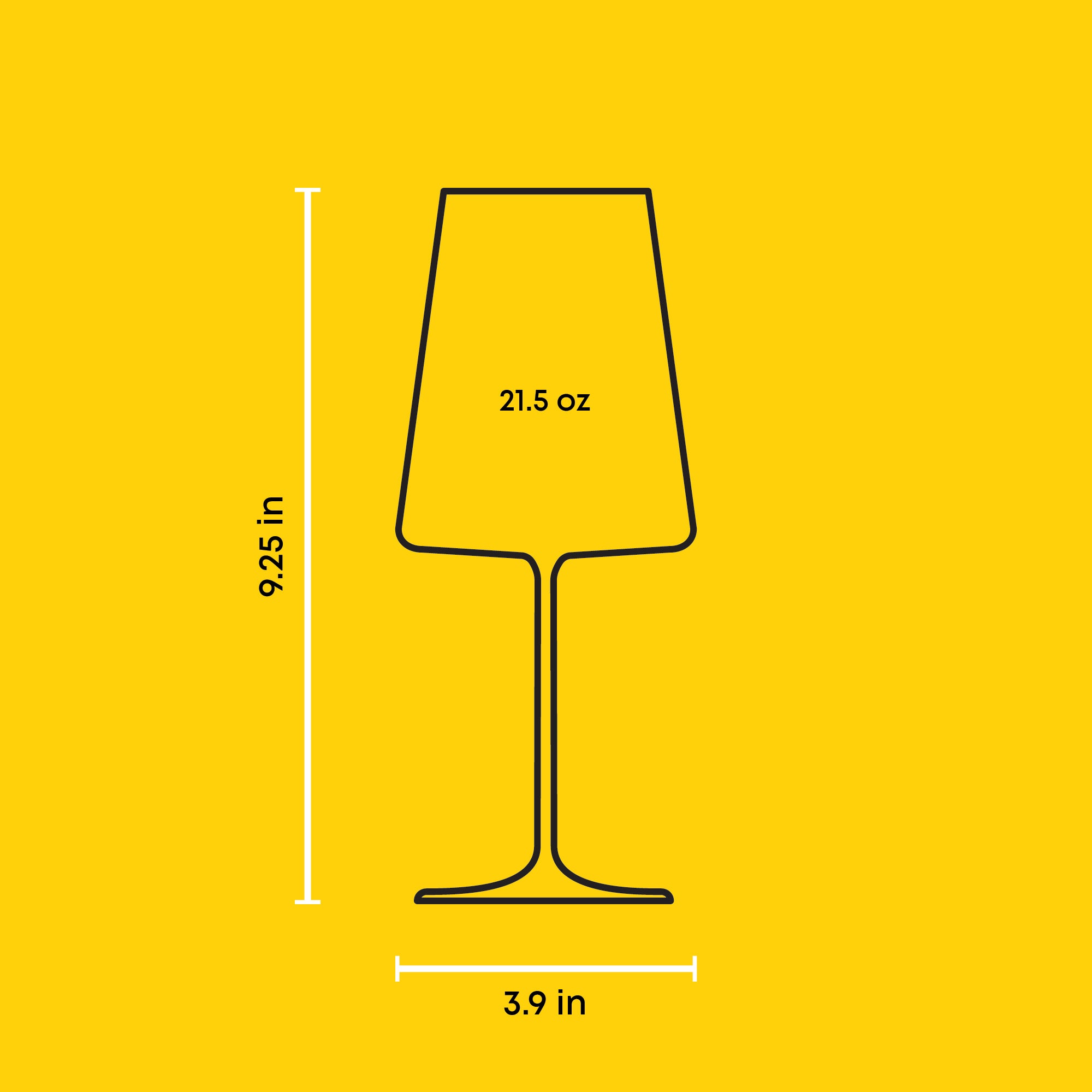 JoyJolt Aura verres à vin rouge lot de 4 cristal