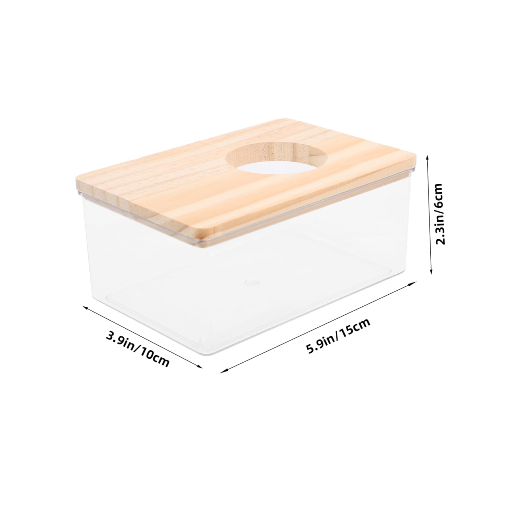 Alipis bassine hamster acrylique transparente 16,5 cm
