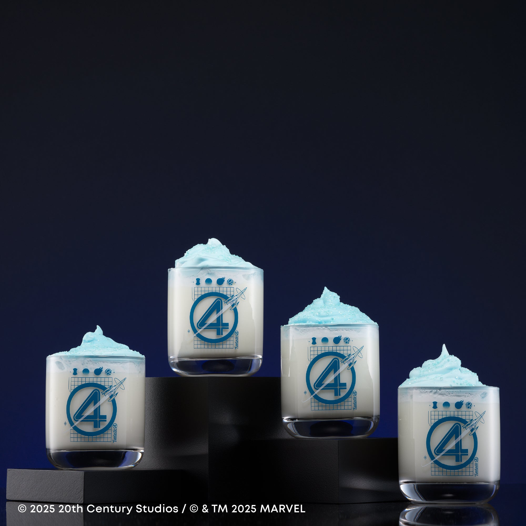 JoyJolt Fantastic Four Blueprint verre whisky 30cl lot 4