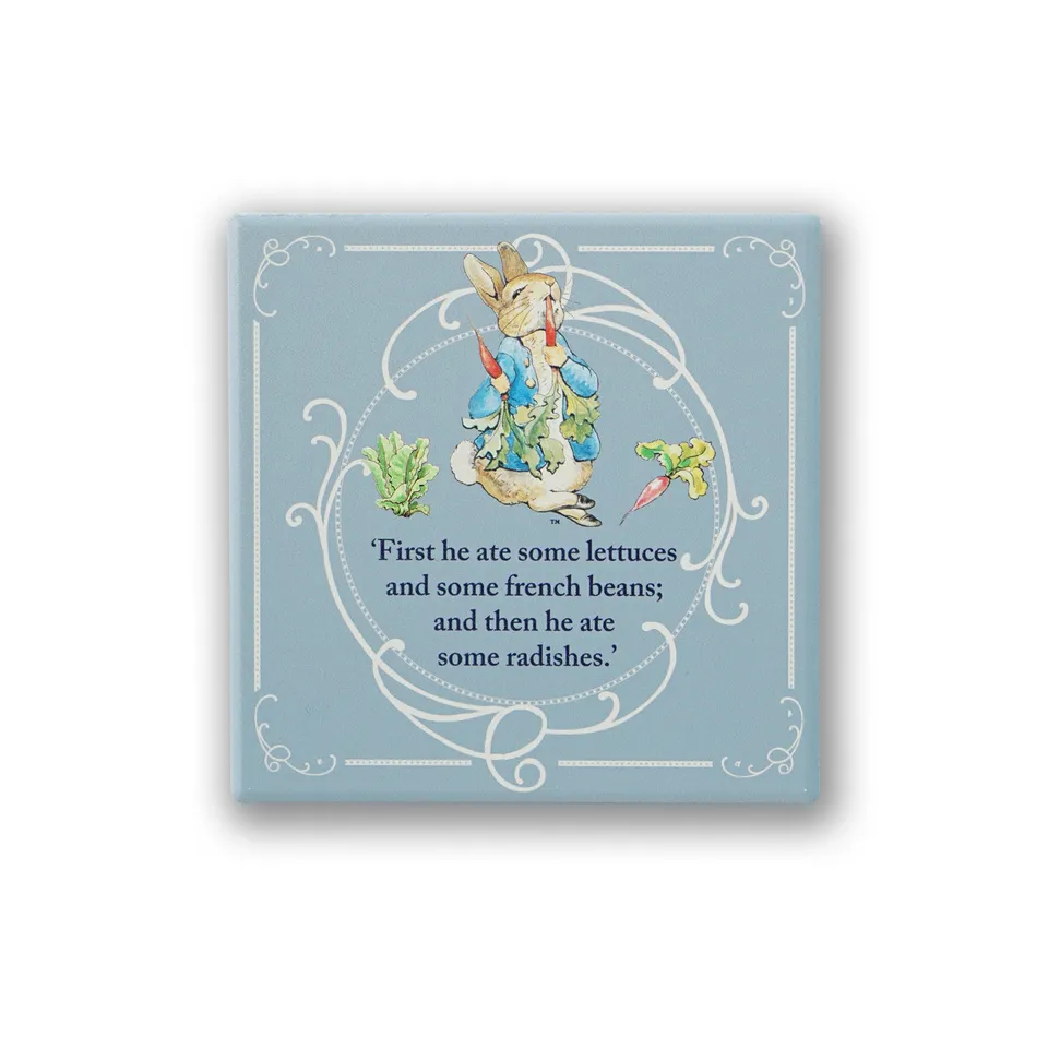 Peter Rabbit Radis dessous de verre céramique 10 cm