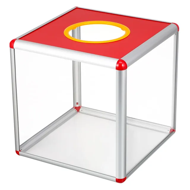 Alipis boîte de loterie urne carrée transparente 25cm