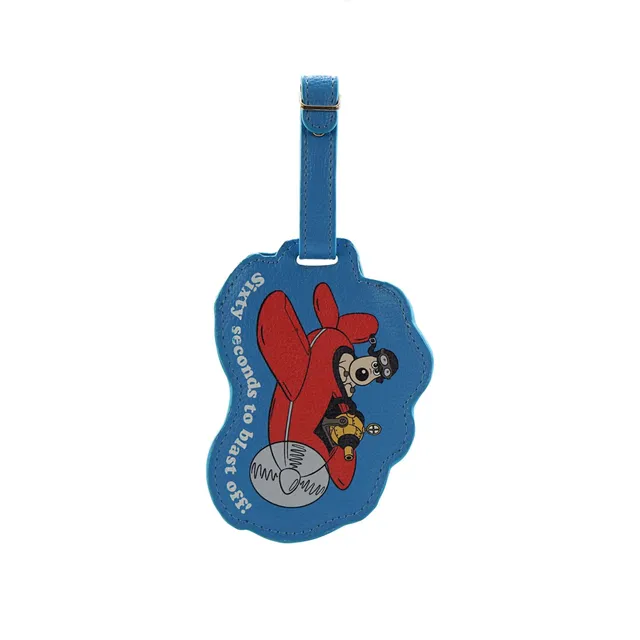 HMB Wallace & Gromit Gromit étiquette bagage bleue