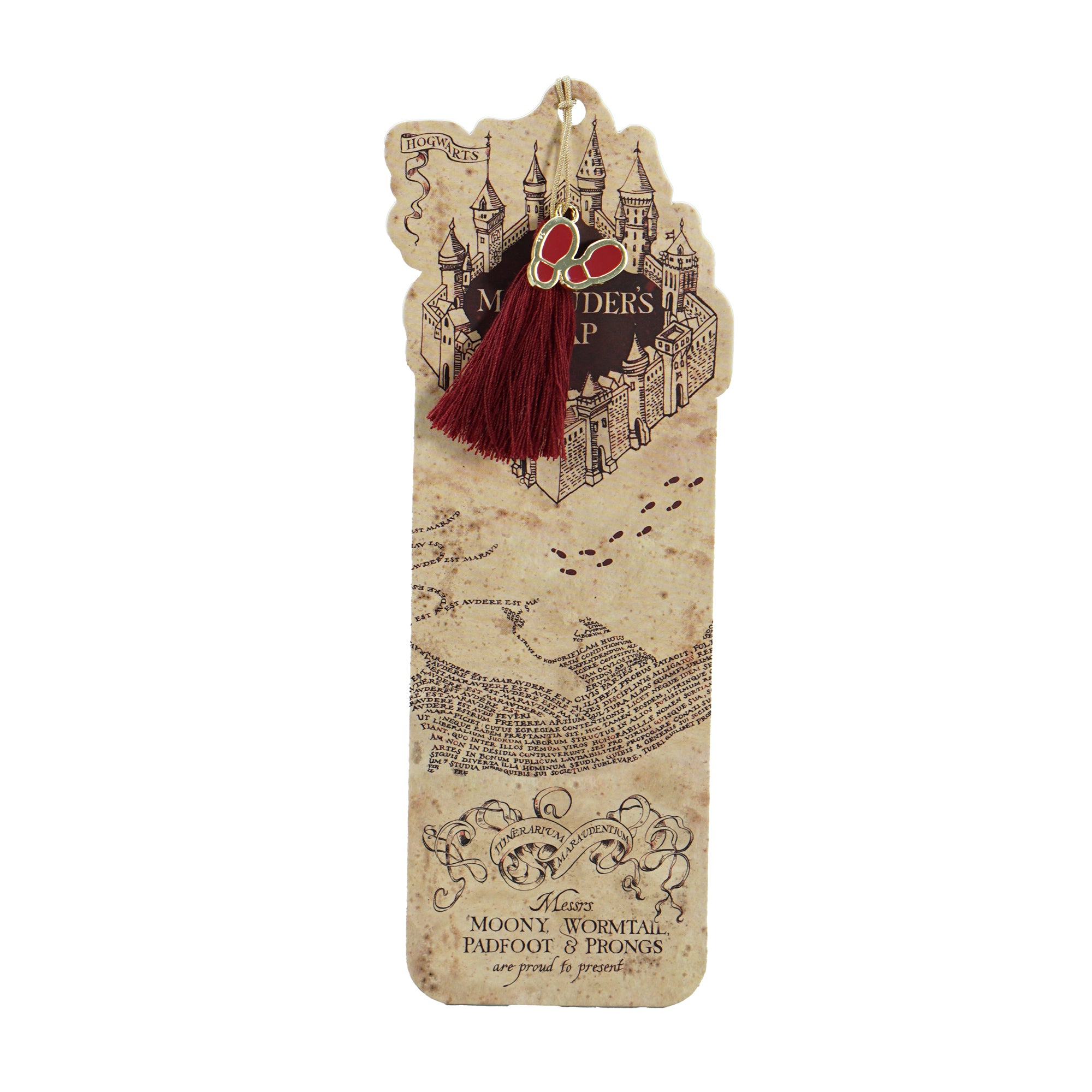 Harry Potter marque-page Carte du Maraudeur pompon