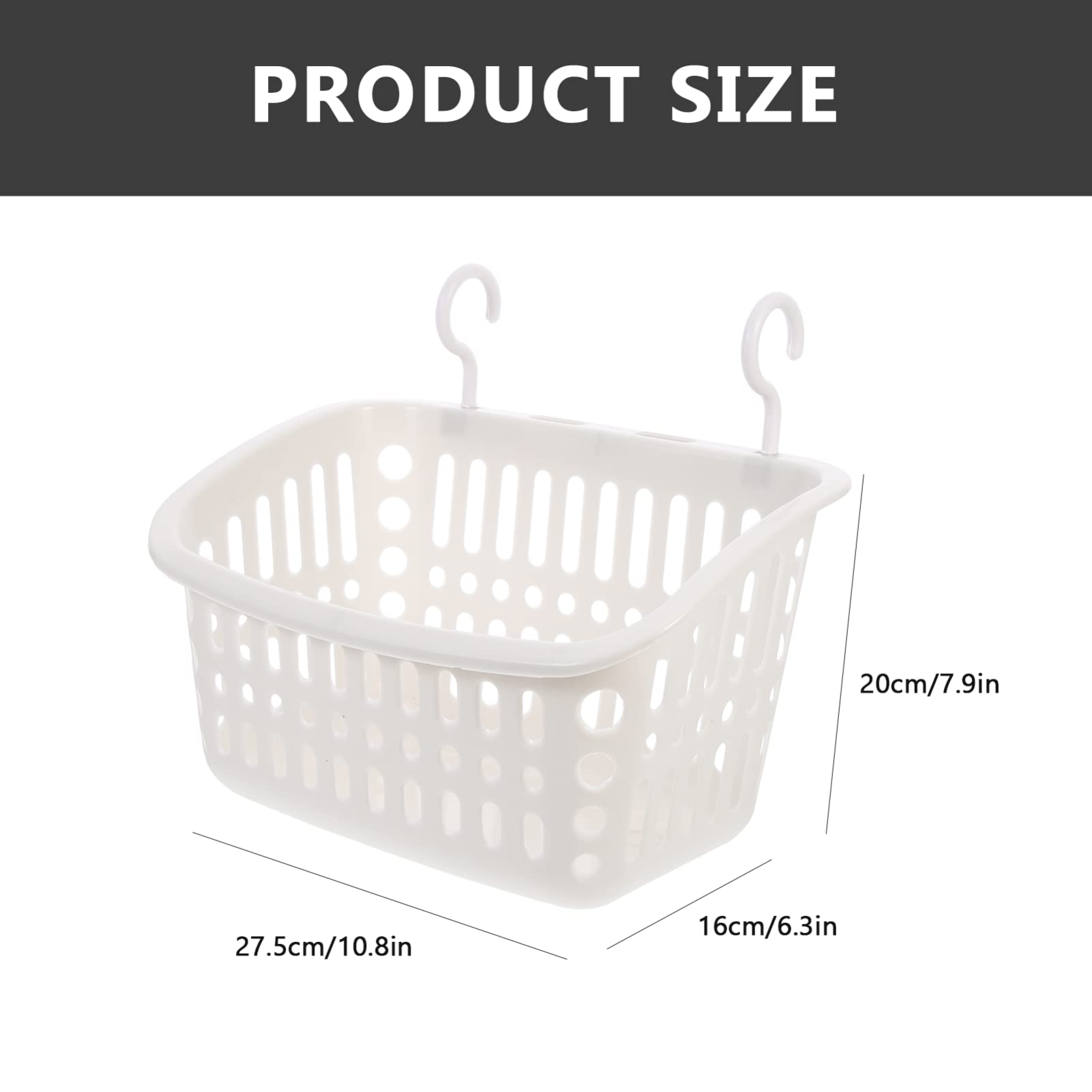 Alipis panier suspendu salle de bain plastique lot de 3