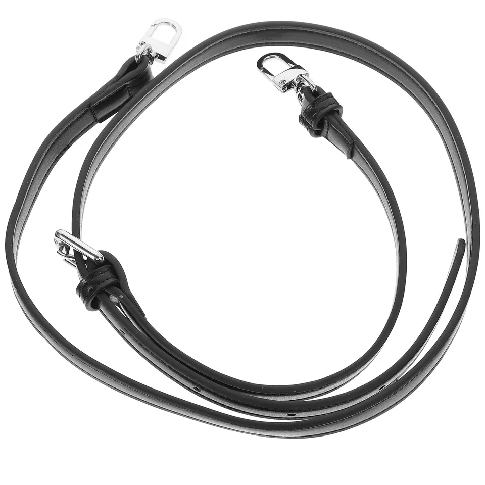 Alipis Sangle Sac Bandoulière Cuir PU Noire Réglable 90cm
